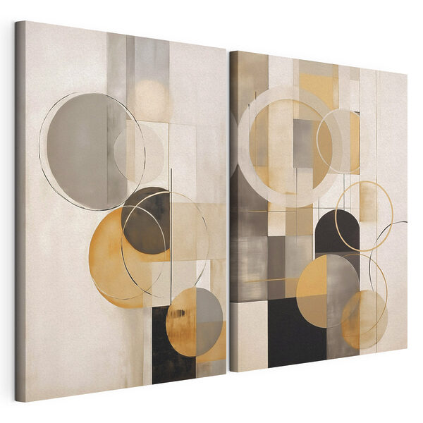 Impression sur toile modulaire Paire d’œuvres d’art