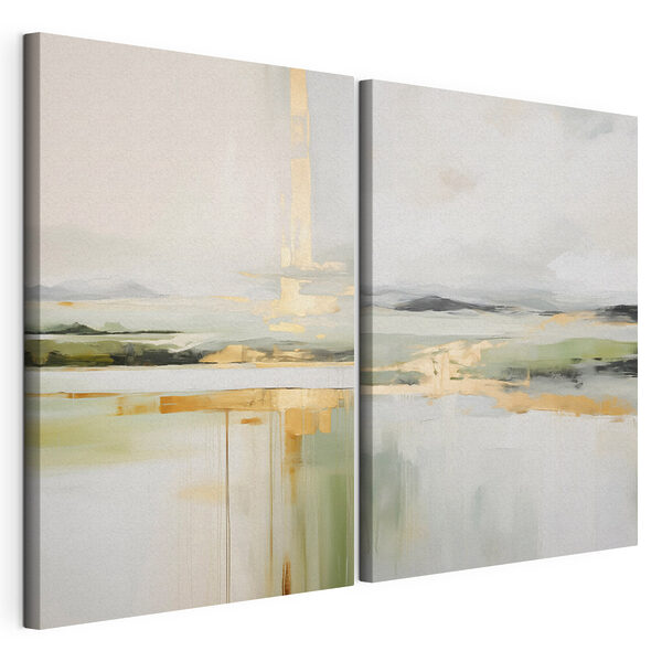 Impression sur toile modulaire Peinture représentant un paysage