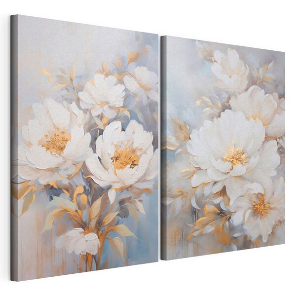 Painting of white flowers