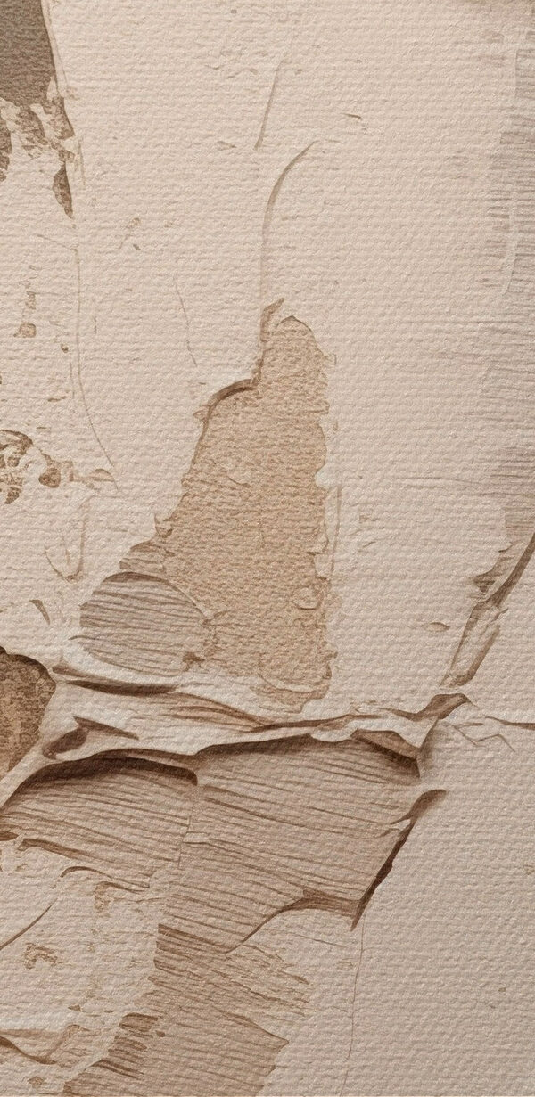 Textured layers in warm hues
