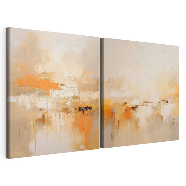 Impression sur toile modulaire Peinture représentant un paysage