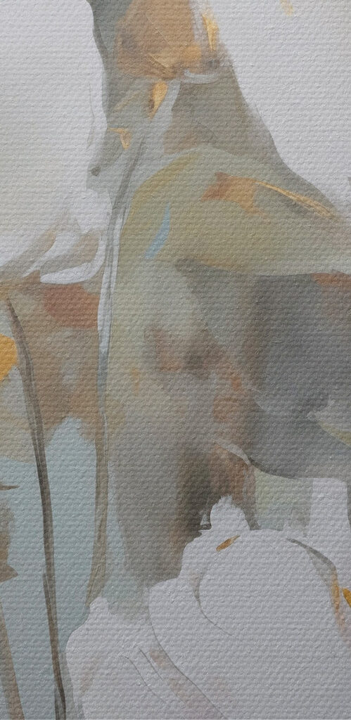 Painting of white flowers