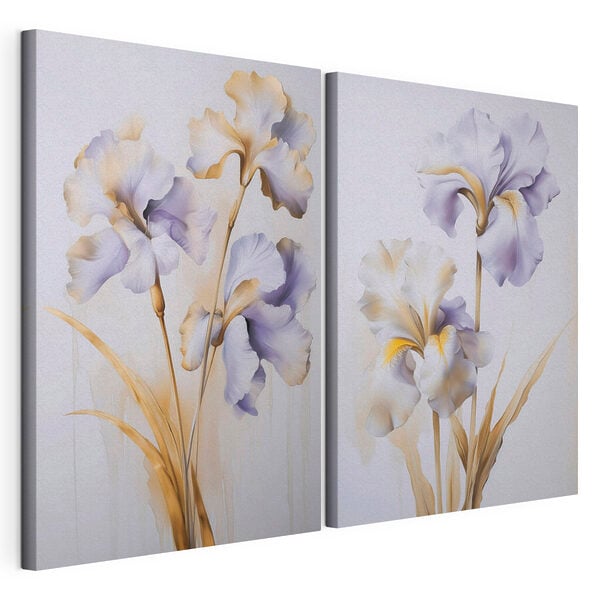 Painting of flowers on a wall