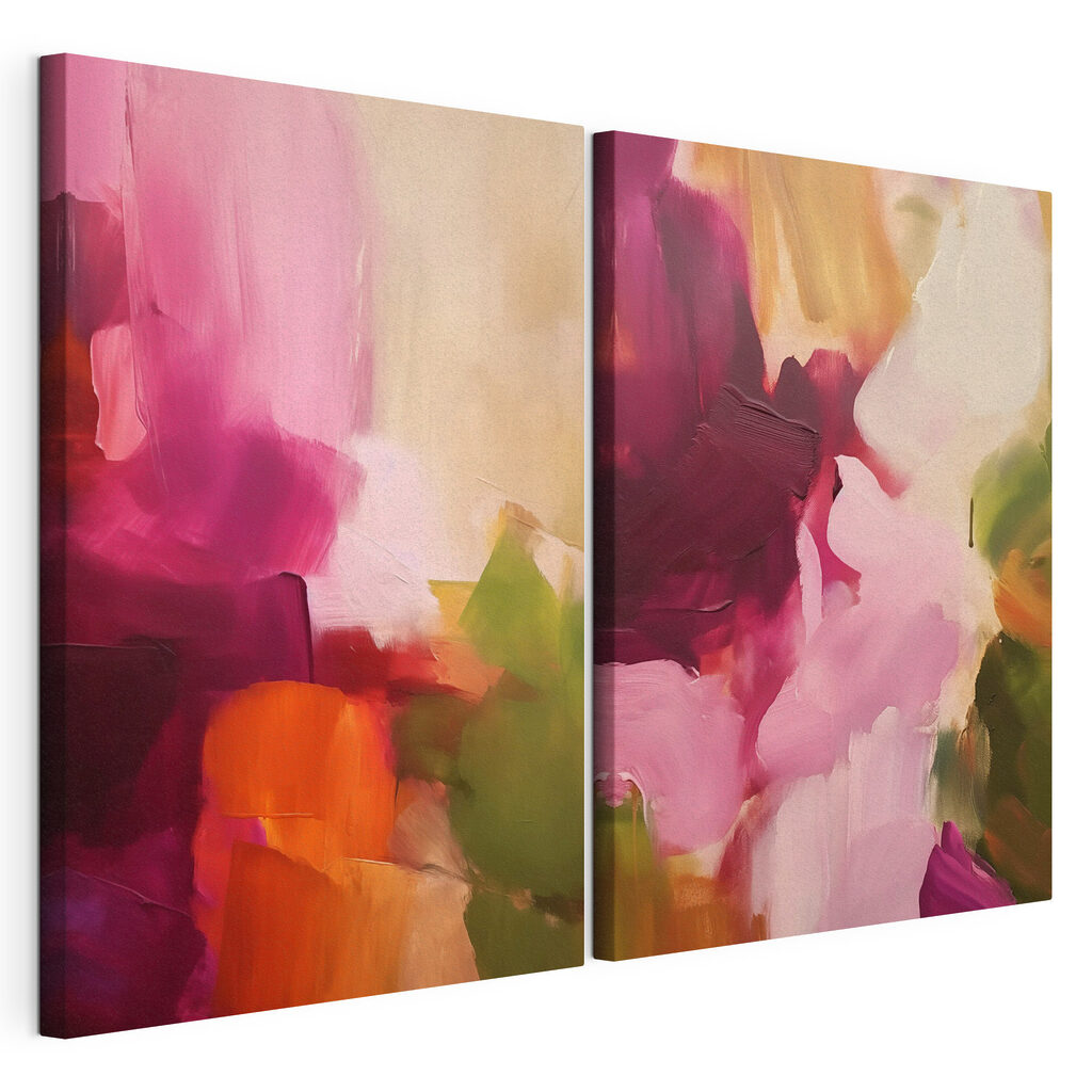 - Vibrant colors in abstract harmony