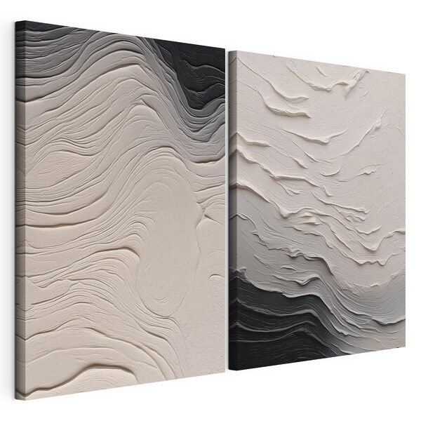 Impression sur toile modulaire Des ondulations douces aux textures délicates