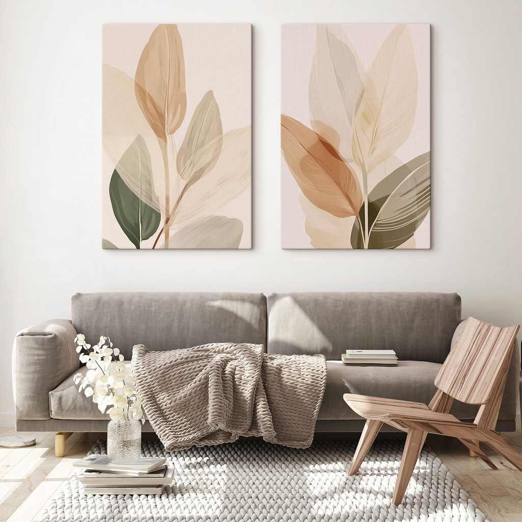 Nature-inspired minimalist leaf design