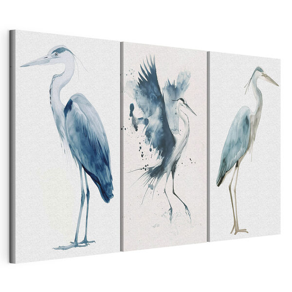 Impression sur toile modulaire Aquarelle représentant un oiseau