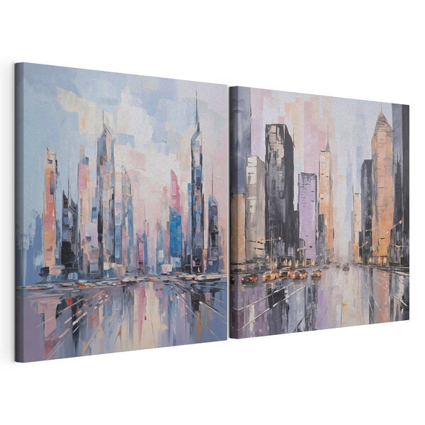 Painting of a city