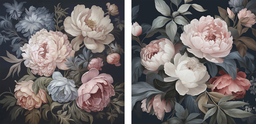 Floral elegance in soft hues