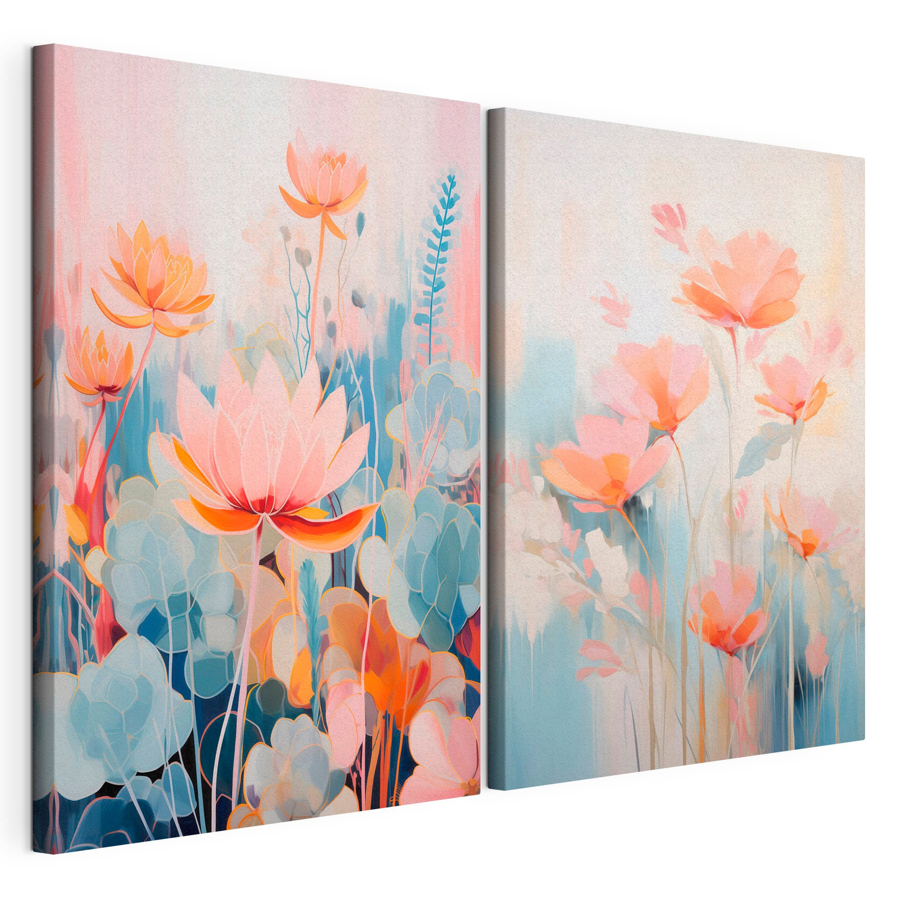 Painting of flowers and plants