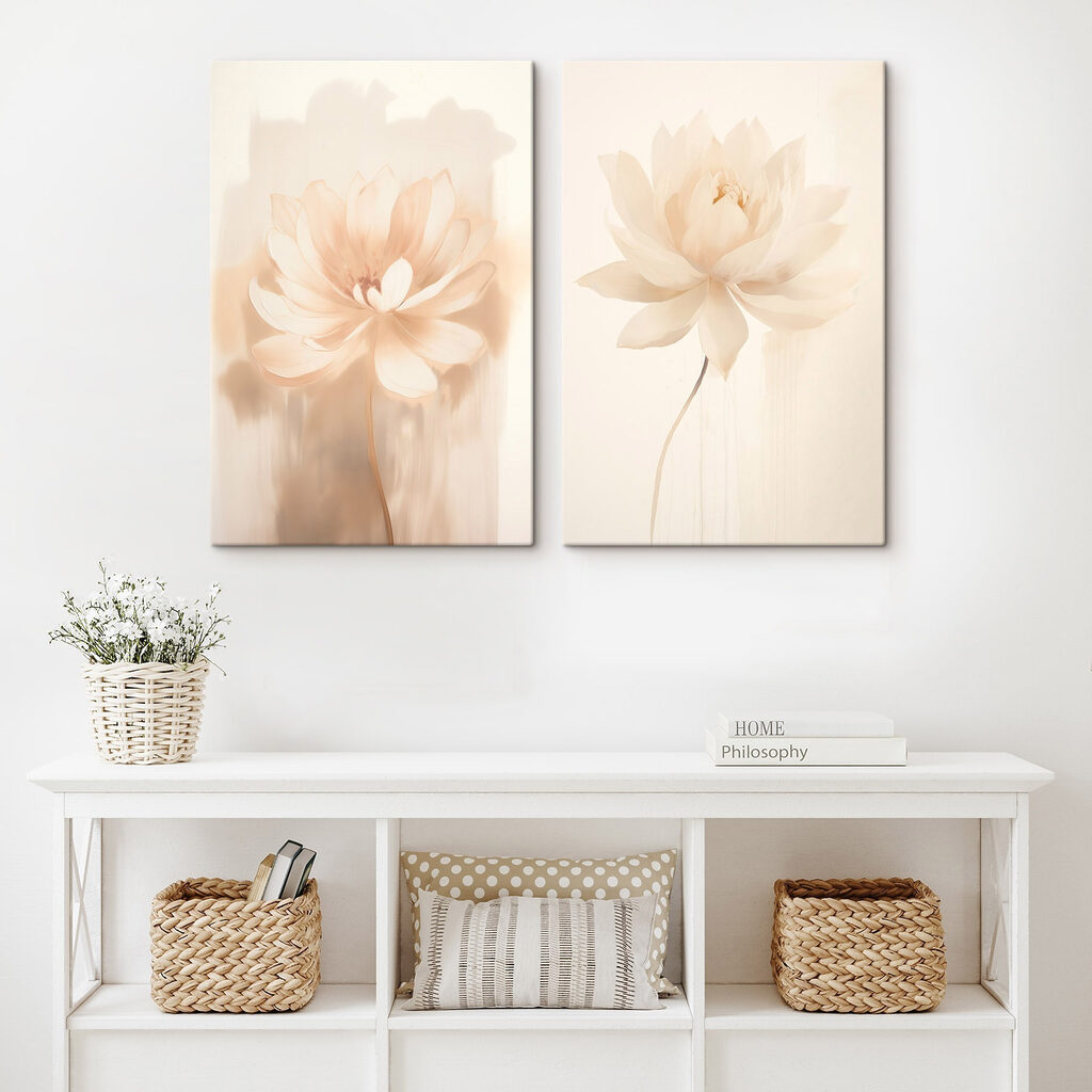 Elegant blossoms in soft hues