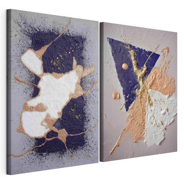 Abstract forms in contrasting colors