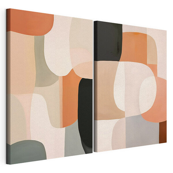 Abstract shapes in soothing colors