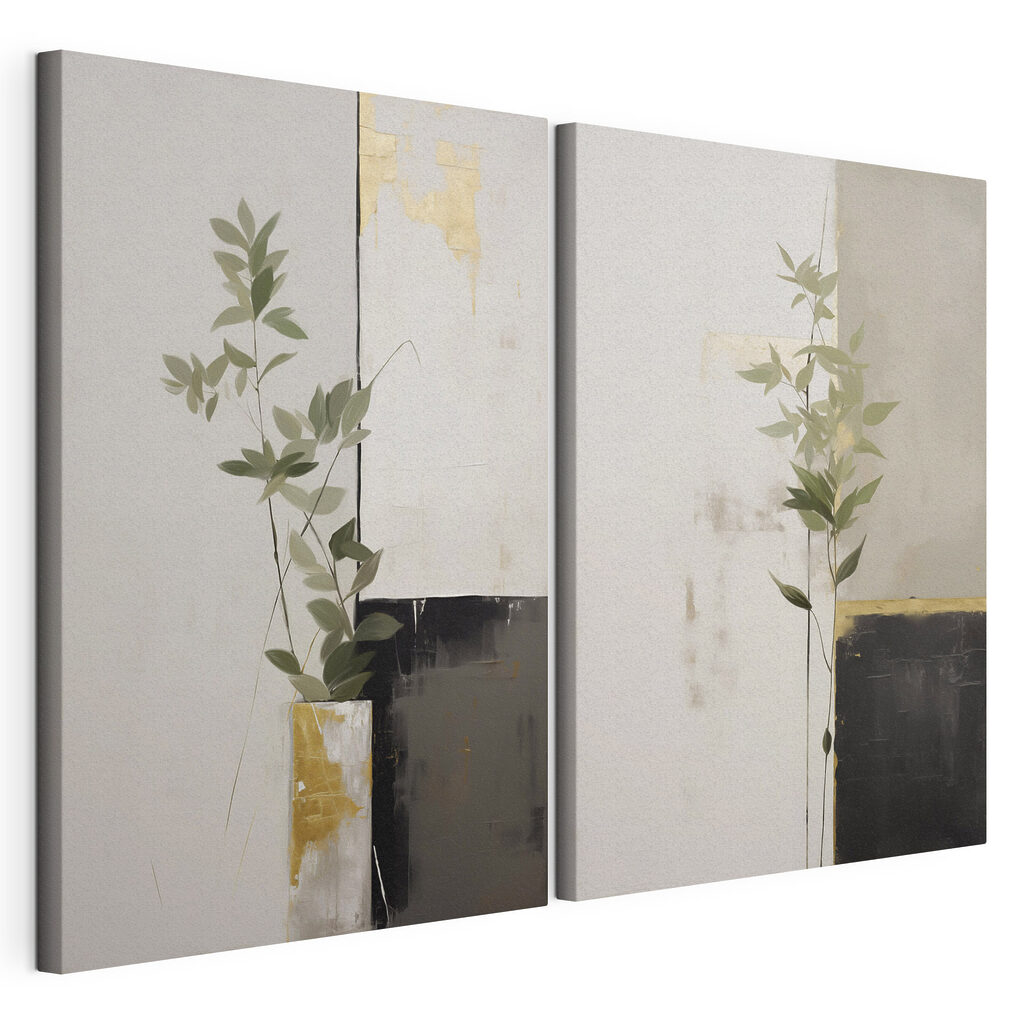 Painting of a plant in a vase