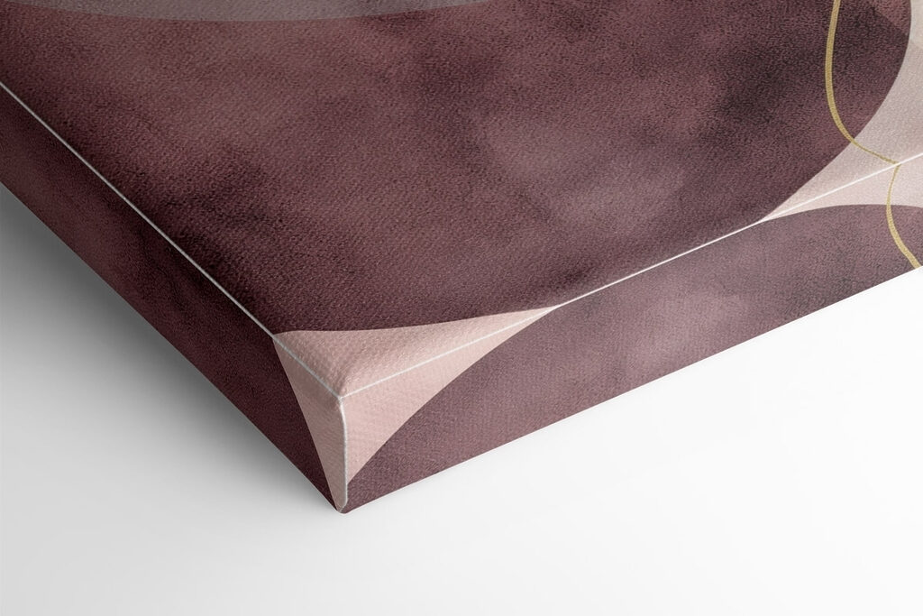 Geometric shapes in warm hues