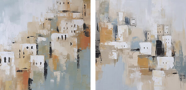 Painting of a city