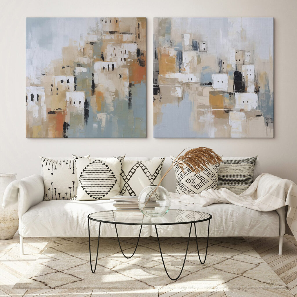 Painting of a city