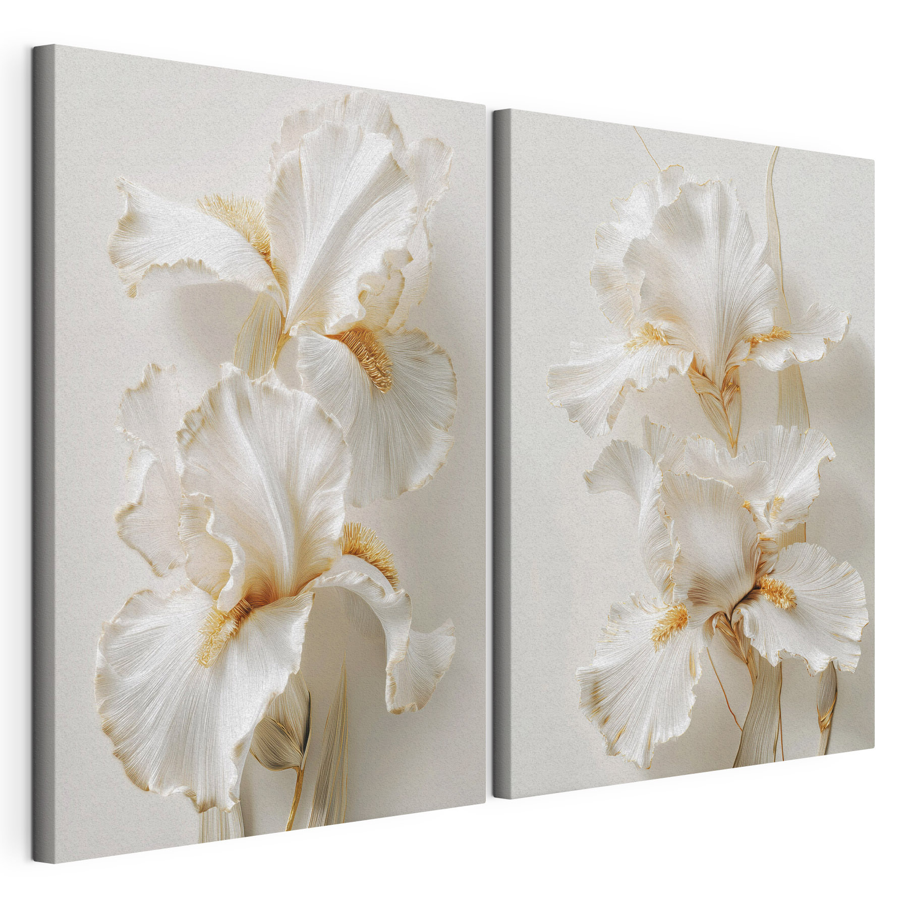 Collage of white flowers