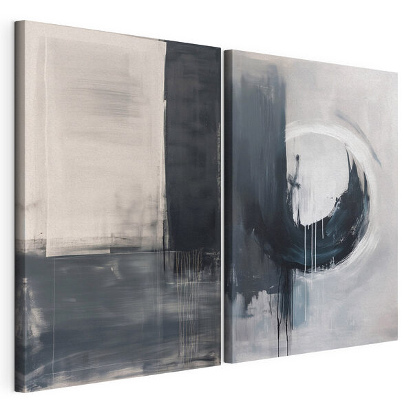 Impression sur toile modulaire Deux œuvres d'art