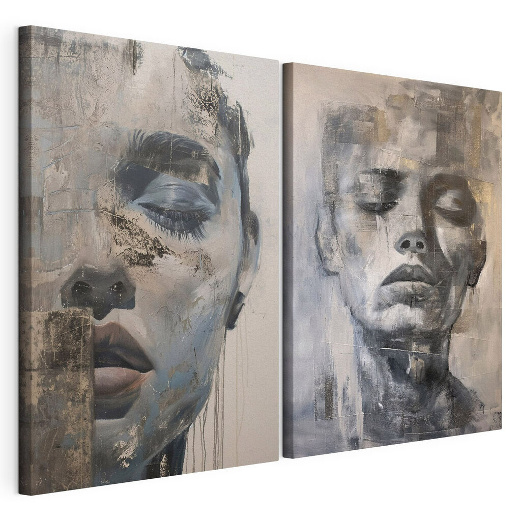 Painting of a woman's face