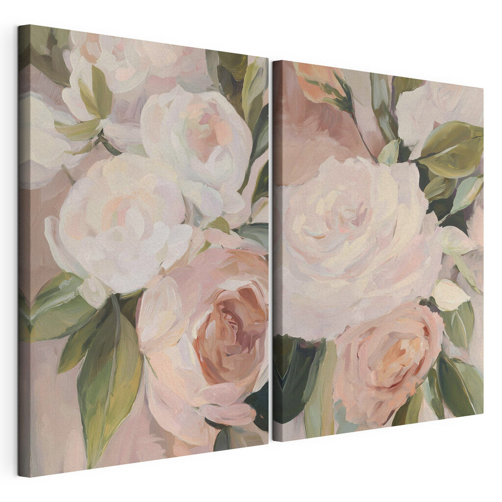 Soft blooms in gentle pastel hues