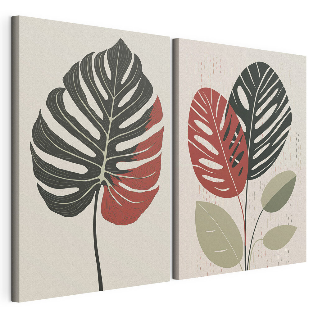 Two images of a plant