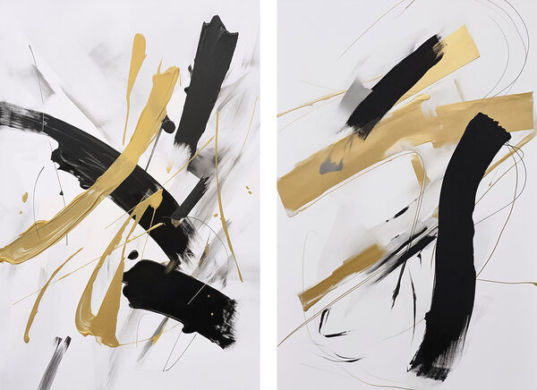 Dynamic strokes in bold contrast