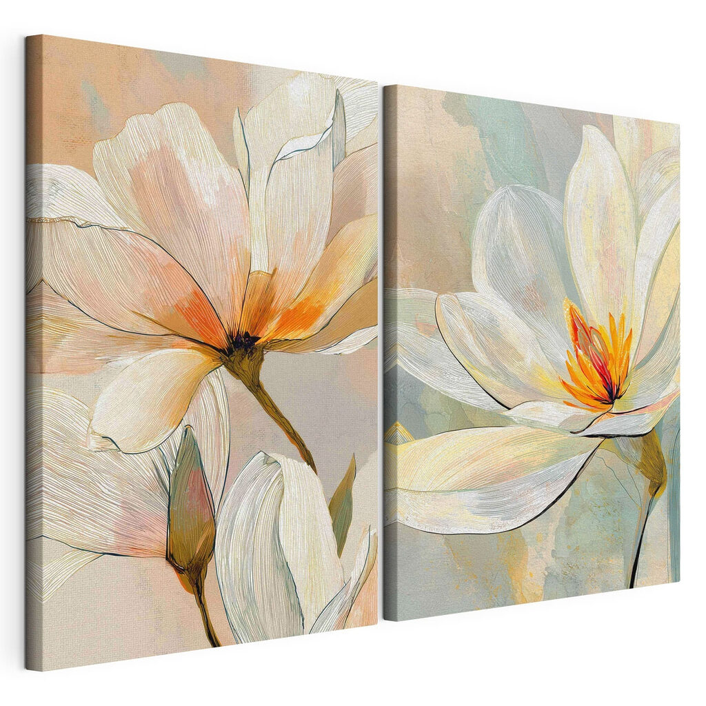 Delicate blooms in soft hues