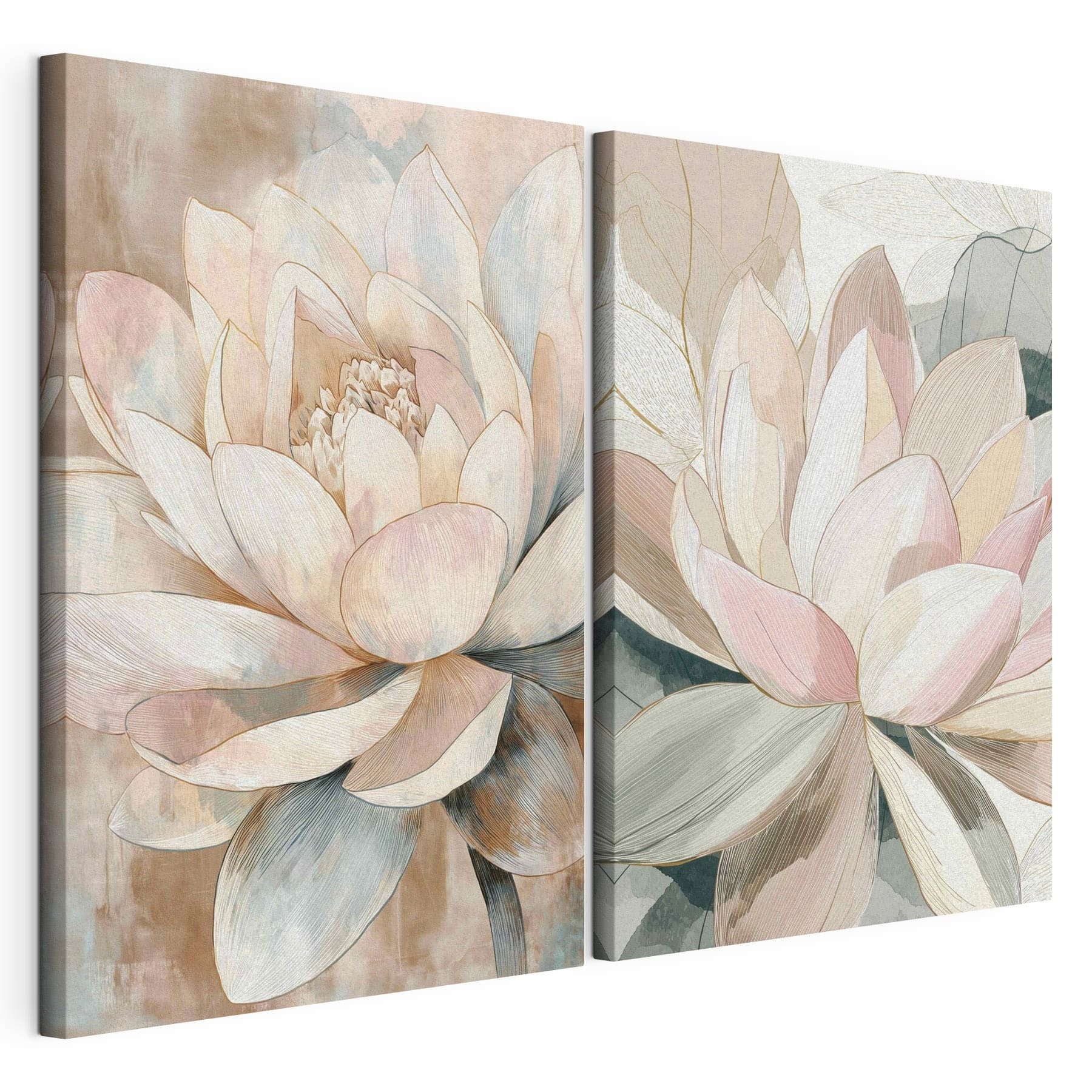 Delicate blossoms in soft hues