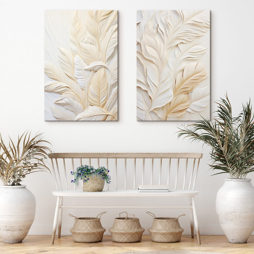 Elegant foliage in soft shades