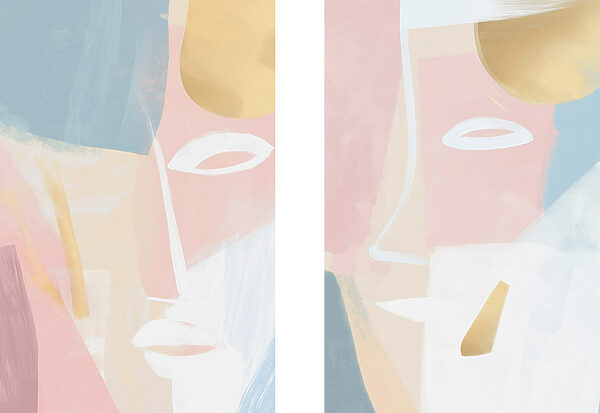 Painting of a face