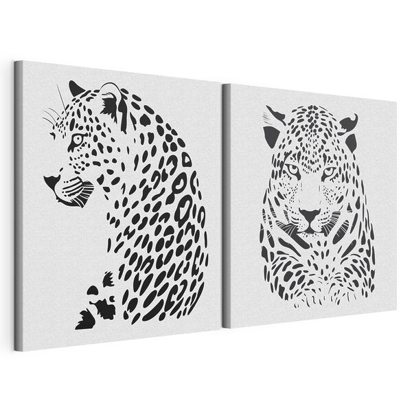 Impression sur toile modulaire Un félin majestueux au design saisissant