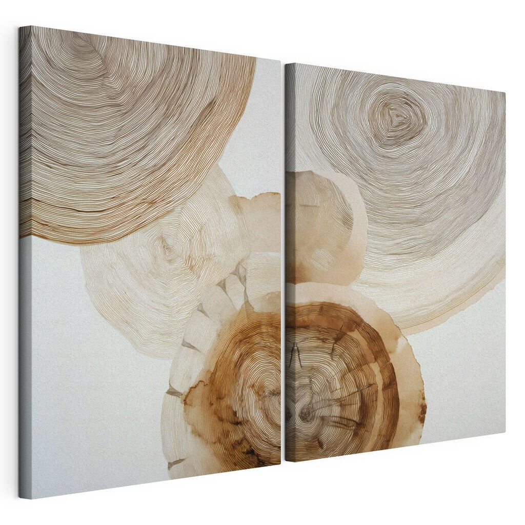 Nature-inspired abstract design in neutrals