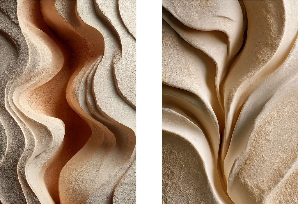 Soft curves and warm tones entwine