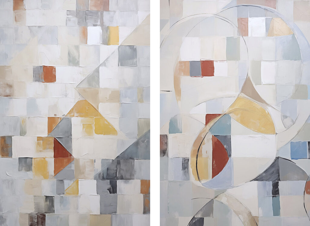 Painting of a couple of squares