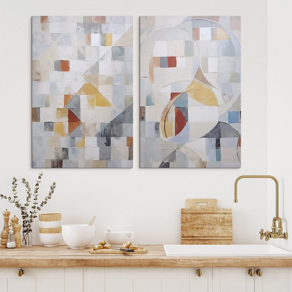 Painting of a couple of squares