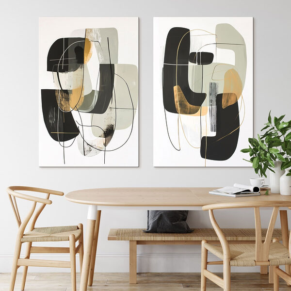 Painting of different shapes and colors