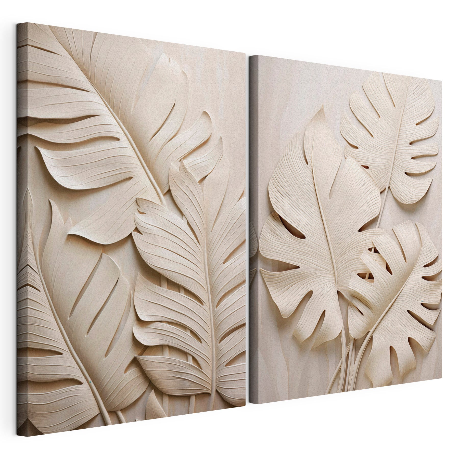 Elegant leaves in soft tones
