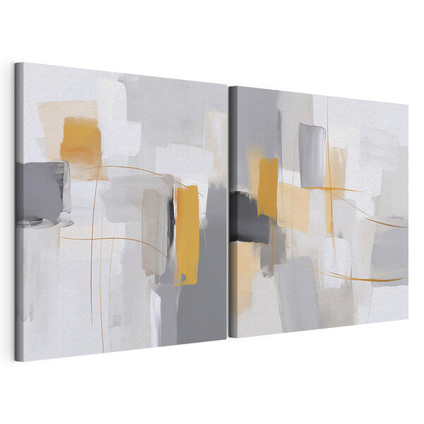 Impression sur toile modulaire Paire d'œuvres d'art