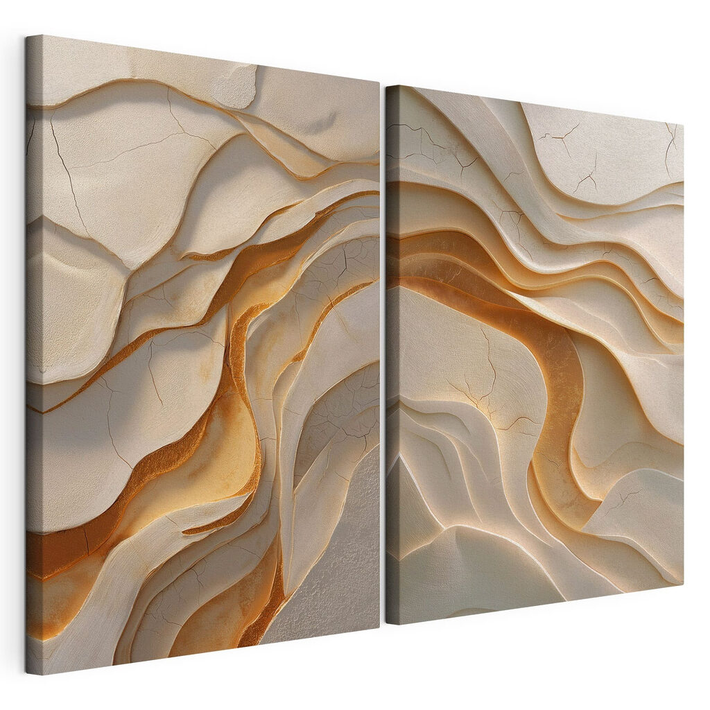 Waves of warmth in soft hues