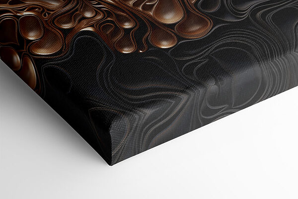 Abstract floral patterns in dark tones