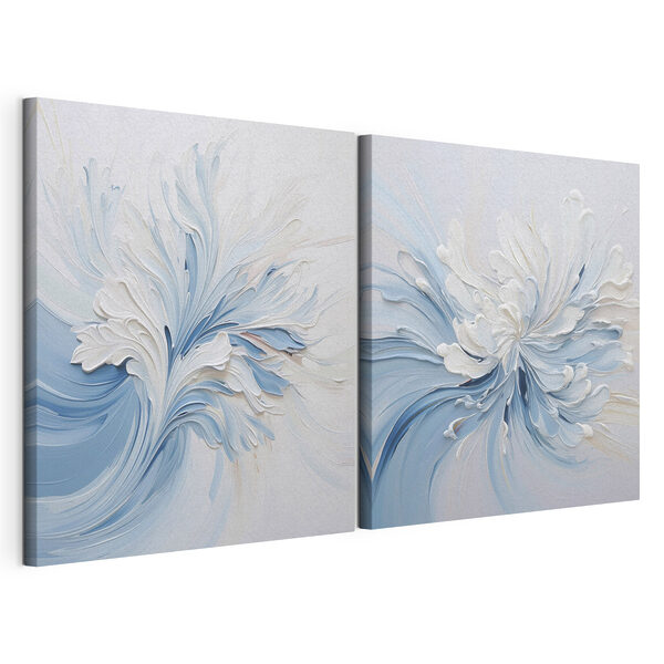 Impression sur toile modulaire Peinture représentant une fleur