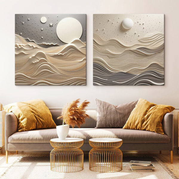 Two images of a landscape