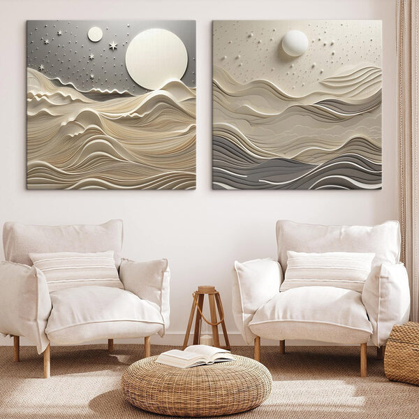 Two images of a landscape