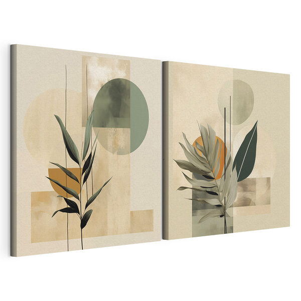 Impression sur toile modulaire Deux œuvres d'art