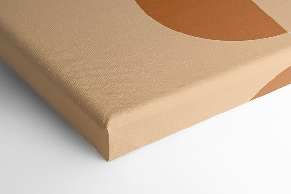 Abstract shapes in warm tones