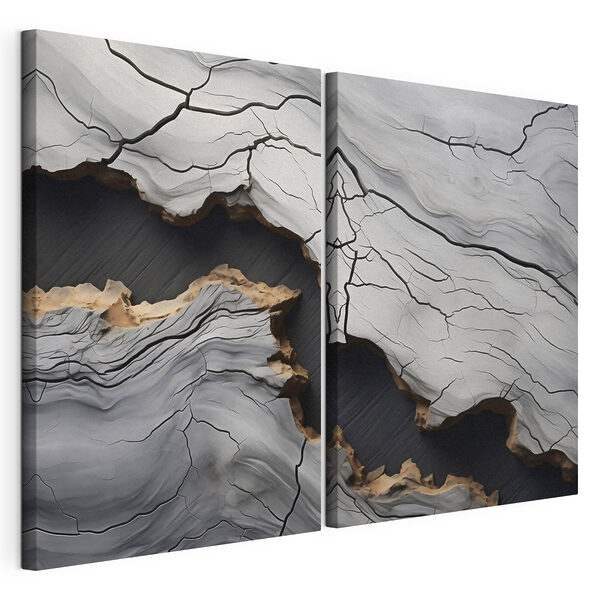 Impression sur toile modulaire Les rythmes naturels de l'espace et du temps