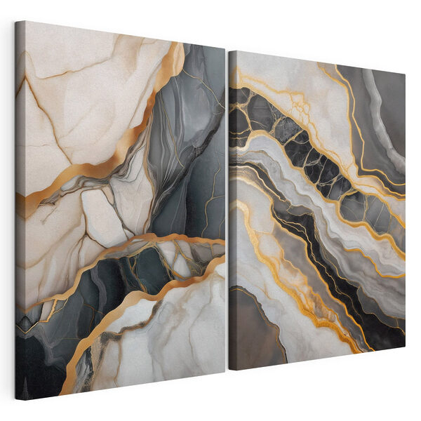 - Fluid layers of contrasting colors