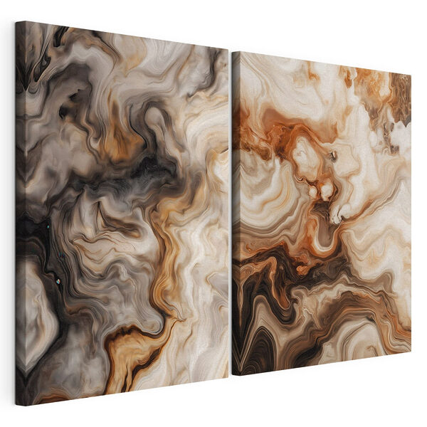 Elegant swirls of earthy tones