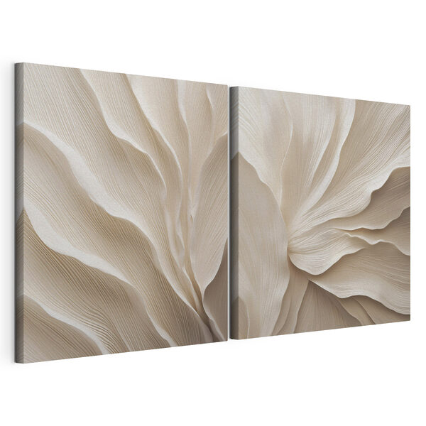 Impression sur toile modulaire Des superpositions délicates aux lignes fluides